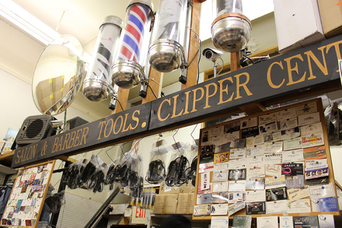 front desk of Men's Beauty Supply Shop
